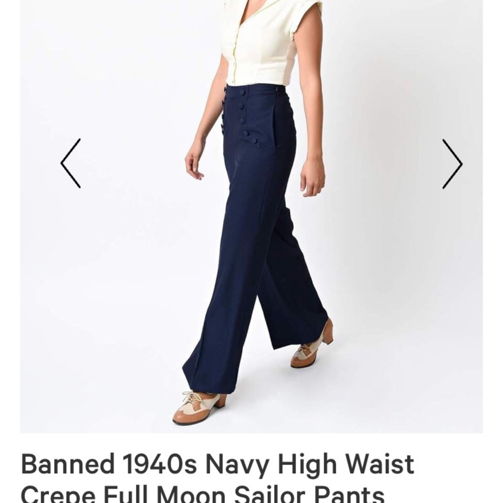 1940’s high waisted pants from Unique Vintage.